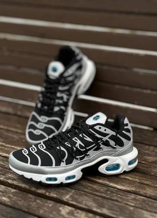 Nike air max tn plus lace toggle black grey2 фото