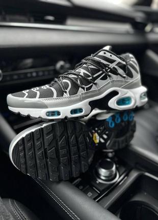 Nike air max tn plus lace toggle black grey7 фото