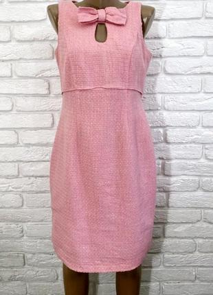 Розовое платье сарафан f&f без рукавов прямого силуэта2 фото