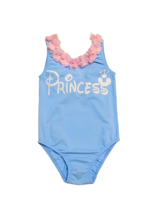 Princess слитный голубой купальник 7-8 лет/ 122 см
