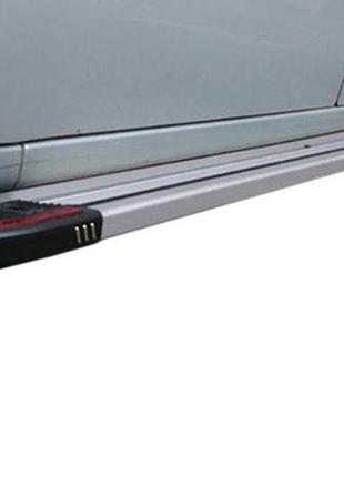 Боковые пороги mercedes citan 2013- rainbow (2 шт., алюминий) короткая база erkul