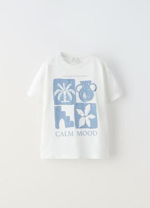 Футболка для девочки zara 6-7 лет