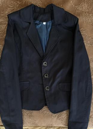 Пиджак детский в темно-синем цвете