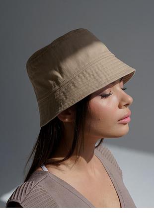 Панама женская летняя из плотного джинса d.hats бежевая
