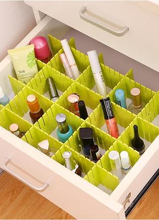 Органайзер роздільник у тумбочку 31х7 (салатовий)