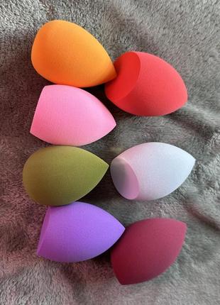 Спонжики для макіяжу набір комплект спонж для макіяжу бюті-блендер 7 шт.