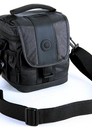 Мужская сумка на плечо с отделом для фотокамеры continent черная ff-01black