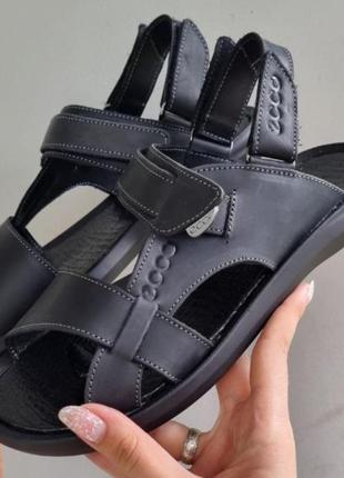 Босоножки шлепанцы кожа