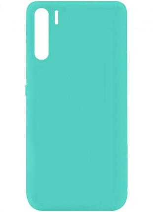 Чохол fiji soft для oppo reno3 силікон бампер м'ятно-блакитний