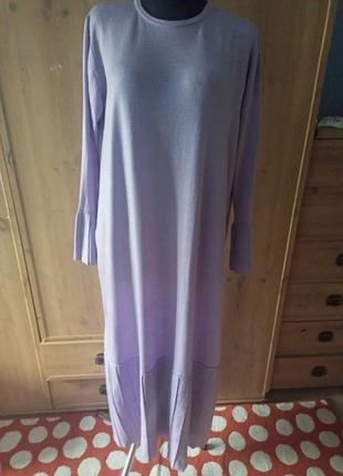 Нежно сиреневое вязаное платье alia 44-46 eu
