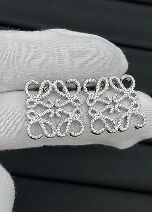 Серьги в стиле loewe