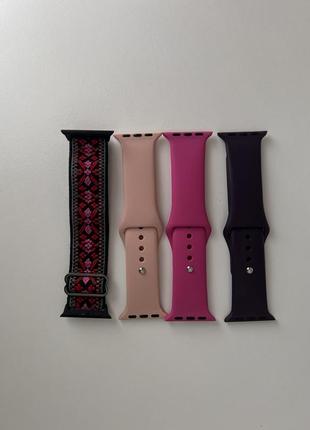 Женские силиконовые ремешки apple watch 38mm