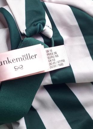 Слитный купальник в зеленую полоску hunkemöller9 фото