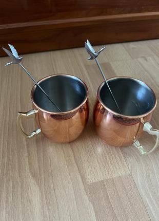 Круги чашки для коктейлей с птичками