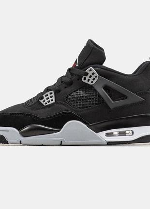 Nike air jordan 4 black canvas👟