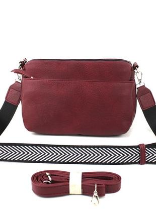 Сумка крос-боді жіноча voila 7662116 бордова