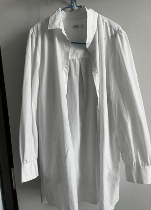 Рубашка, длинная, белая