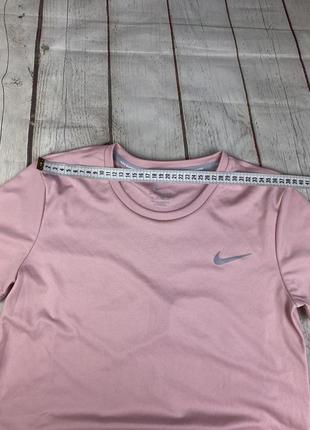 Футболка жіноча спортивна майка рожева пудрова бігова від nike running6 фото