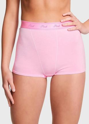 Трусики рожеві бавовняні шортики оригінал victoria’s secret