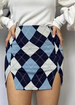 Брендова якісна трикотажна спідниця divided by h&m батал етикетка