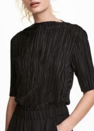 Блузка h&m, швеція, жіноча, блуза, блузочка, чорна, нарядна