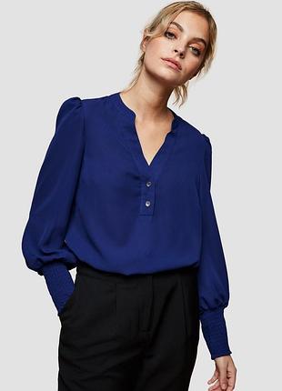 Синяя блузка с манжетами dorothy perkins
