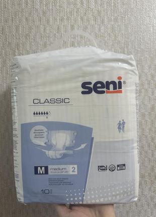 Подгузники для взрослых, размер м, seni super medium