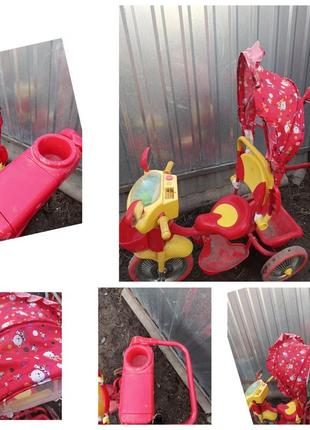 Велосипед триколісний ardis tc-r107a-2a червоний (04611-ч)