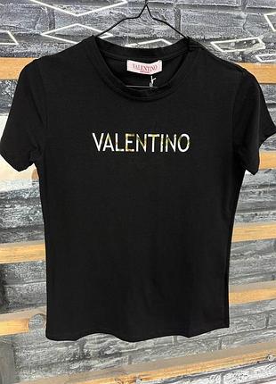 🌑женская футболка valentino 🌑