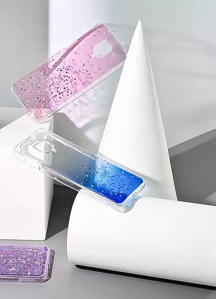 Чехол с блестками confetti для samsung galaxy a72 7