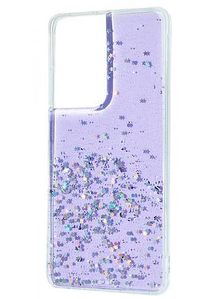 Чехол с блестками confetti для samsung galaxy a72 2