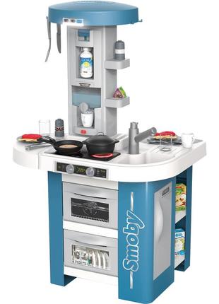 Ігровий набір smoby інтерактивна кухня тек едішн зі звуковими та світловими ефектами, 35 аксесуарів (311052)