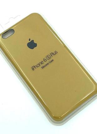 Силиконовый чехол с микрофиброй внутри iphone 6+/6s+ silicon case #28 sand