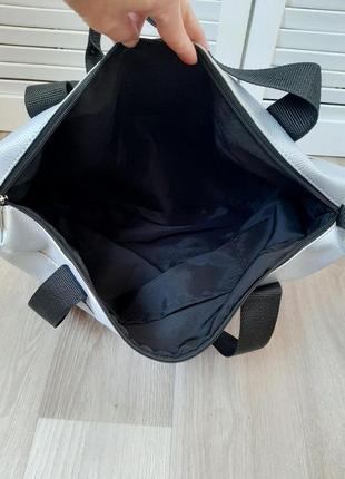 Женская спортивная дорожная сумка красная кож.зам.