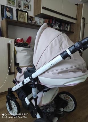 Детская коляска 3 в 1 adbor ottis (с матрасом, подушкой и другими средствами)