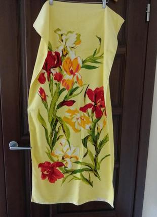 Полотенце велюровое, винтаж, китай времен ссср