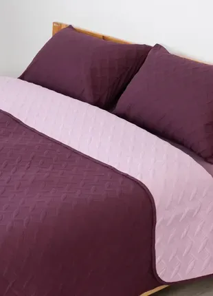 Покривало теп "vintage" бордовий (150х210см; 180х240см; 220х240см; 240х260см)