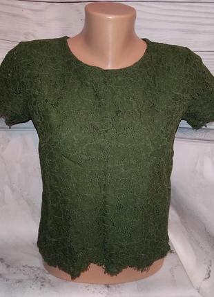 Женский летний топ, болотного цвета, h&amp;m, 42-44