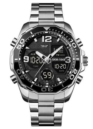 Часы наручные мужские skmei 1649sb, оригинальные мужские часы, брендовые мужские часы