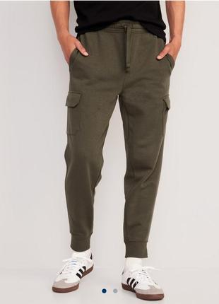 Спортивні штани, джогери фліс карго великі розміри, батал 4xl old navy