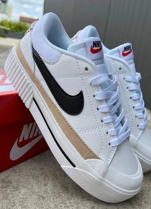 Кеды кросівки nike court legacy lift white
