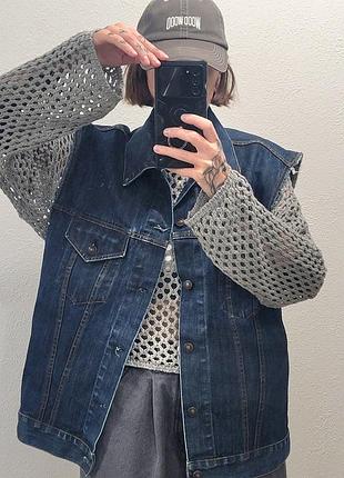 Джинсовый жилет gap blue jeans