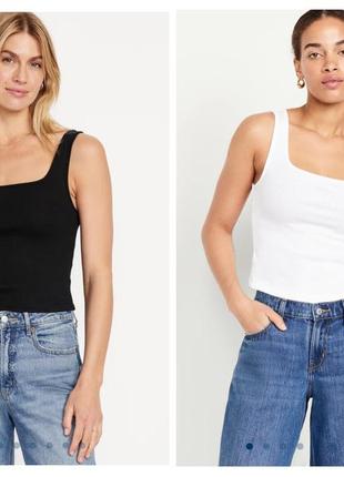 Майка рубчик кроп топ old navy