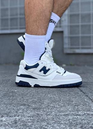 New balance 550 navy blue low 2