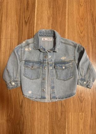 Zara джинсовая куртка