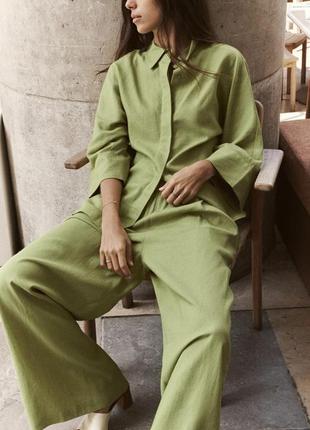 Костюм zara льняний 2024р. s