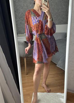 Яркое платье zara на лето