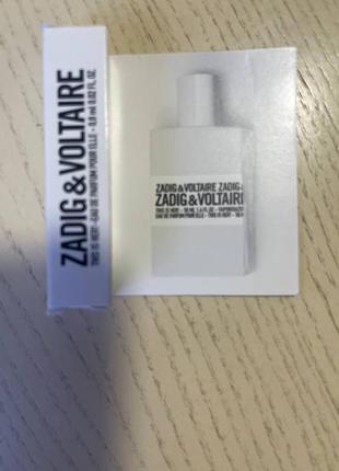 Zadig and voltaire eau de parfum задиг и вольтер парфюмированная вода. акция 1+1=3