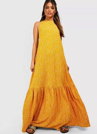 Красива довга сукня плаття в квіти boohoo