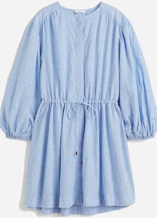 Стильна льляна сукня плаття у смужку h&m